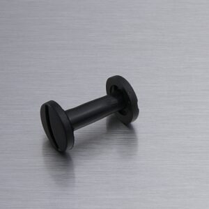 Boekschroef kunststof zwart 12mm