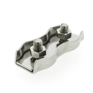 Duplexklem 8mm RVS 304